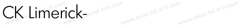 CK Limerick字体转换